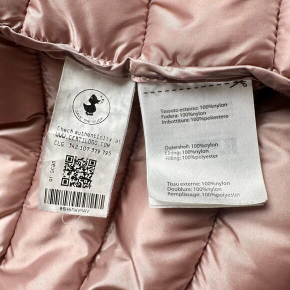 Save The Duck | Women | Alexis Pink Ultra Light Animal Free Puffer Jacket | XL - Picture 9 of 16